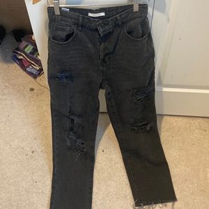Pacsun ripped high rise boyfriend jeans